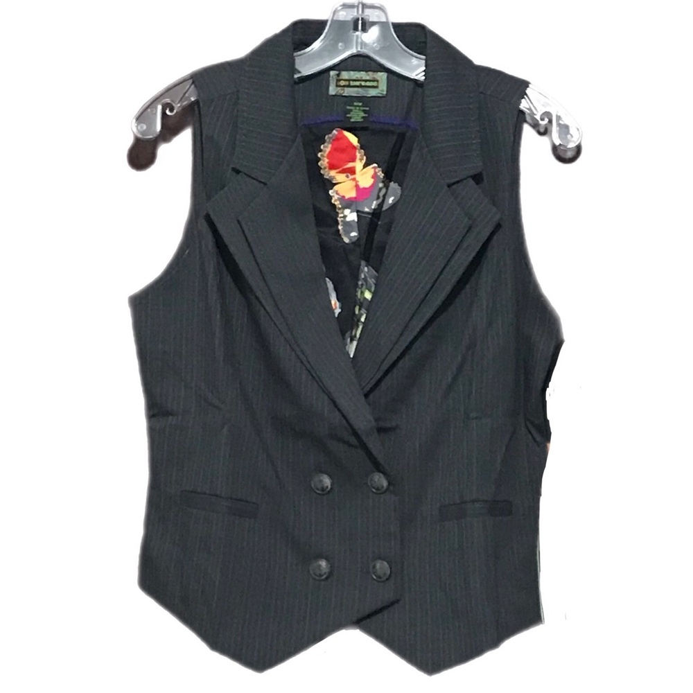 2OH Pinstripe Vest Boho Medium